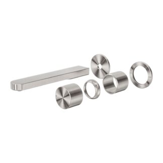 Nero Pure SS316L Wall Basin/Bath Mixer Separate Back Plate Trim Kits Only Brushed Nickel