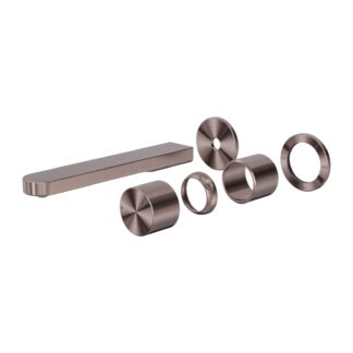 Nero Pure SS316L Wall Basin/Bath Mixer Separate Back Plate Trim Kits Only Brushed Bronze