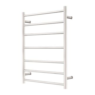 Nero Mecca 240V 7 Bar Heated Towel Ladder Brushed Nickel