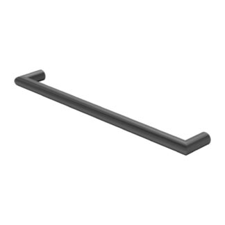 Nero Mecca 240V Single Heated Towel Rail Graphite