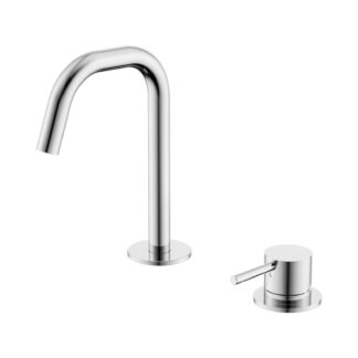 Nero Mecca Hob Basin Mixer Set Edge Spout Chrome