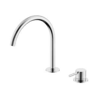 Nero Mecca Hob Bath/Kitchen Mixer Set Arc Spout Chrome
