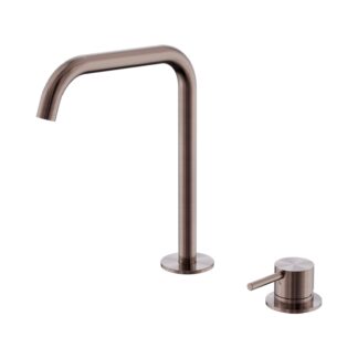 Nero Mecca Hob Bath/Kitchen Mixer Set Edge Spout Brushed Bronze