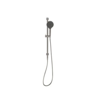 Nero Mecca Shower Rail with Air Shower II Brushed Nickel
