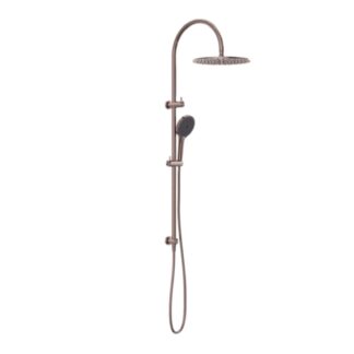 Nero Mecca Twin Shower with Air Shower II Brushed Bronze