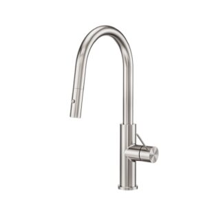 Nero Mecca Smart Sensor Pull Out Kitchen Mixer Brushed Nickel