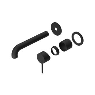 Nero Mecca Wall Basin/bath Mixer Separate Back Plate 230mm Trim Kits Only Matte Black