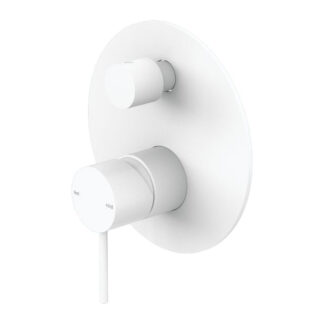 Nero Mecca Shower Mixer With Diverter Matte White