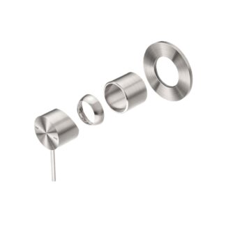 Nero Mecca Shower Mixer 80mm plate Trim Kits Only Brushed Nickel