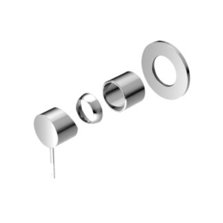 Nero Mecca Shower Mixer 80mm Plate Trim Kits Only Chrome