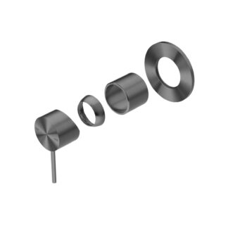 Nero Mecca Shower Mixer 80mm plate Trim Kits Only Gun Metal