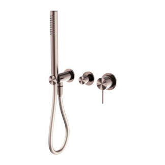Nero Mecca Shower Mixer Divertor System Separate Back Plate Brushed Bronze
