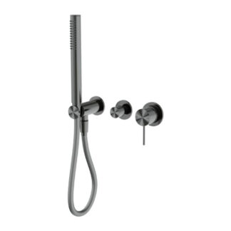 Nero Mecca Shower Mixer Divertor System Separate Back Plate Gun Metal
