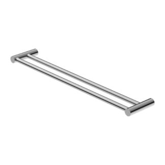 Nero New Mecca Double Towel Rail 800mm Chrome
