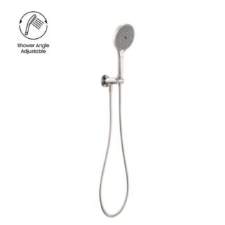 Nero Opal Shower On Bracket With Air Shower II Brushed Nickel