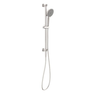 Nero Opal Shower Rail With Air Shower II Brushed Nickel