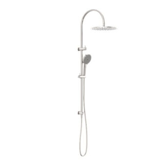 Nero Opal Twin Shower With Air Shower II Brushed Nickel