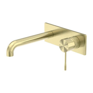 Nero Opal Wall Basin/Bath Mixer 260mm Brushed Gold