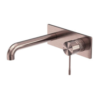 Nero Opal Wall Basin/Bath Mixer 260mm Brushed Bronze
