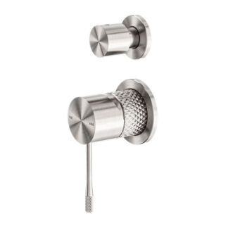 Nero Opal Shower Mixer With Divertor Separate Plate Brushed Nickel