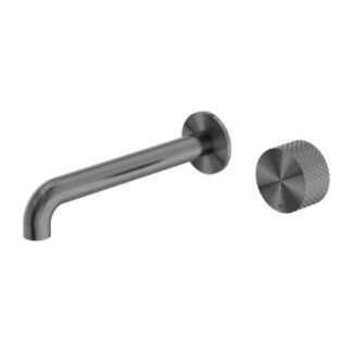 Nero Opal Progressive Wall Basin/Bath Set 230mm Graphite