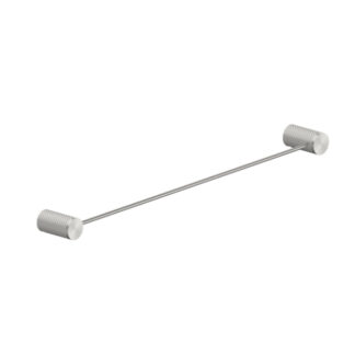 Nero Opal Single Towel Rail 800mm Brushed Nickel