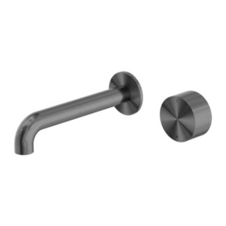 Nero Kara Progressive Wall Basin/Bath Set 120mm Gun Metal