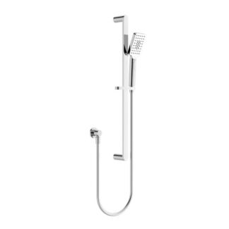 Nero Bianca Shower Rail Chrome