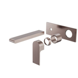 Nero Bianca Wall Basin/Bath Mixer 187mm Trim Kits Only Brushed Bronze