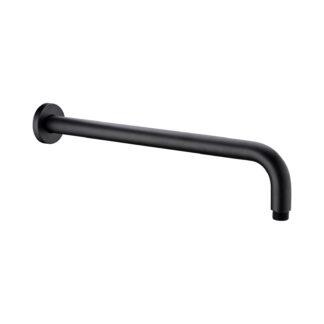 Nero Round Shower Arm 500mm Length Matte Black