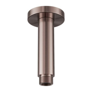 Nero Round Ceiling Arm 100mm Length Brushed Bronze