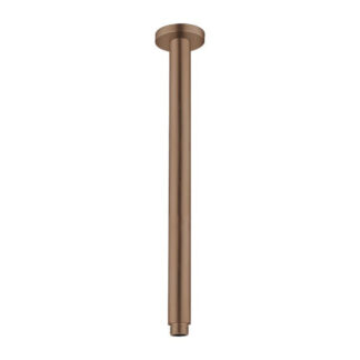 Nero Round Ceiling Arm 300mm Length Brushed Bronze
