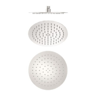 Nero 250mm Round Stainless Steel Shower Head Brushed Nickel