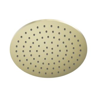 Nero 250mm Round Metal Shower Head II Brushed Gold