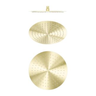 Nero Zen SS316L 300mm Round Shower Head Brushed Gold