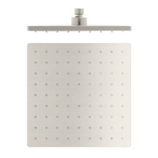 Nero 250mm ABS Square Shower Head Brushed Nickel