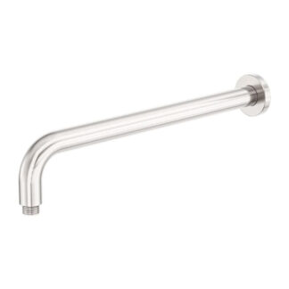 Nero Zen SS316L Round Shower Arm 400mm Length Brushed Nickel