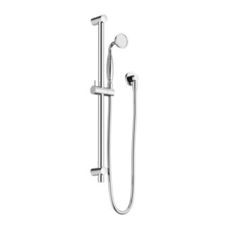 Nero York Shower Rail With Metal Hand Shower Chrome