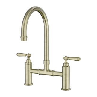Nero York Bridge Kitchen Set Aged Brass