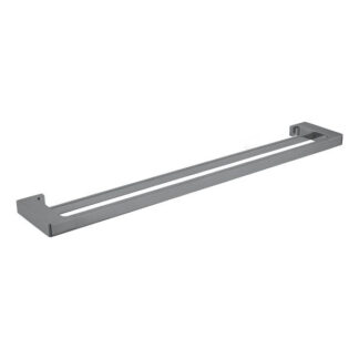 Nero Pearl/Vitra Double Towel Rail 600mm - Gun Metal Grey