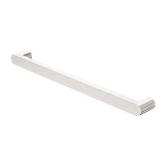 Nero Bianca 240V Single Heated Towel Rail Brushed Nickel