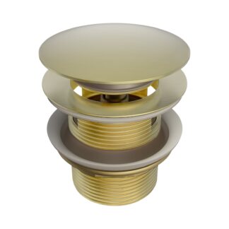 Nero Pop Up Bath Waste 40mm With Overflow Brushed Gold