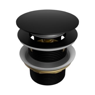 Nero Pop Up Bath Waste 40mm With Overflow Matte Black