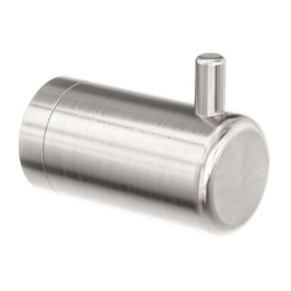 Nero Mecca Care 25mm Wall Hook Brushed Nickel