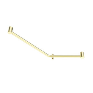 Nero Mecca Care 32mm Ambulant 45 Degree Bent Tube Grab Rail 450x650mm Brushed Gold