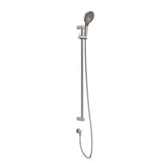 Nero Mecca Care 25mm Grab Rail and Adjustable Shower Rail Set 900mm Brushed Nickel