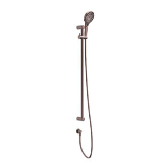 Nero Mecca Care 25mm Grab Rail and Adjustable Shower Rail Set 900mm Brushed Bronze