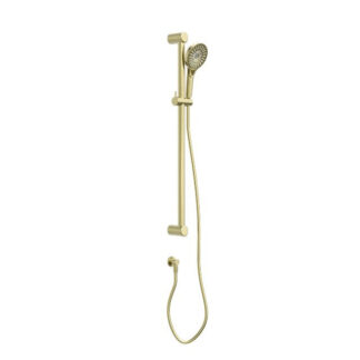 Nero Mecca Care 32mm Grab Rail and Adjustable Shower Rail Set 900mm Brushed Gold