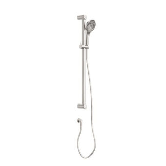Nero Mecca Care 32mm Grab Rail and Adjustable Shower Rail Set 900mm Brushed Nickel