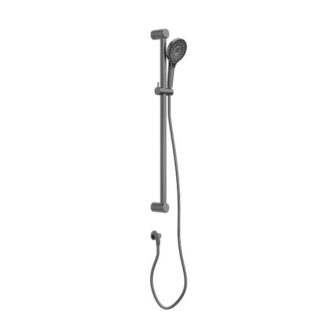 Nero Mecca Care 32mm Grab Rail and Adjustable Shower Rail Set 900mm Gun Metal